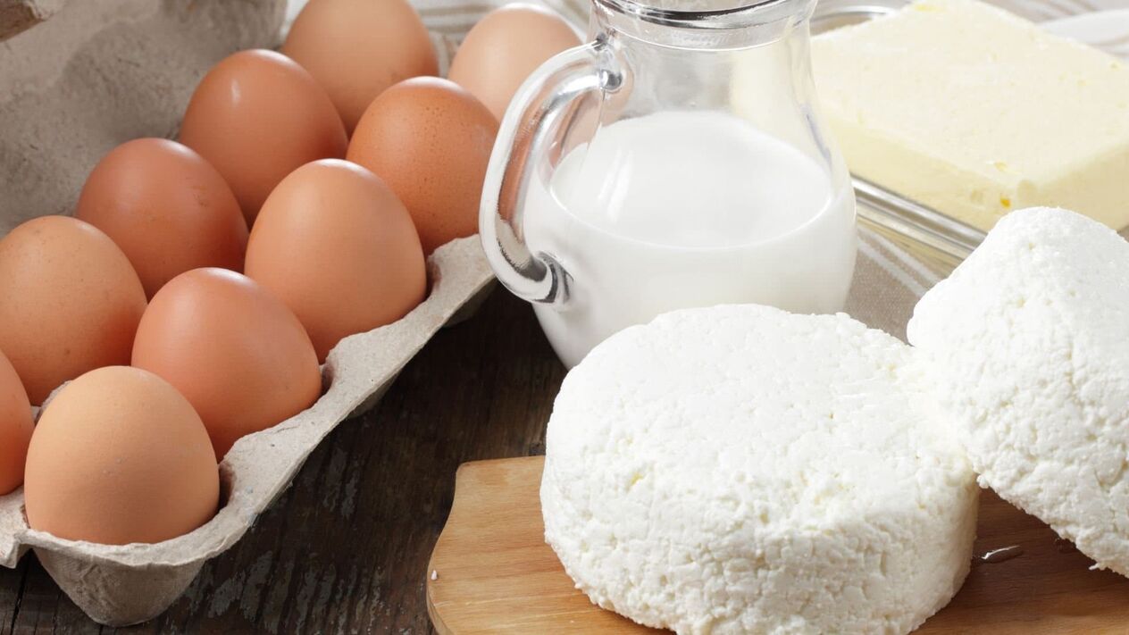 The benefits of eggs and dairy products
