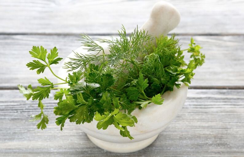 Dill and parsley for added potency